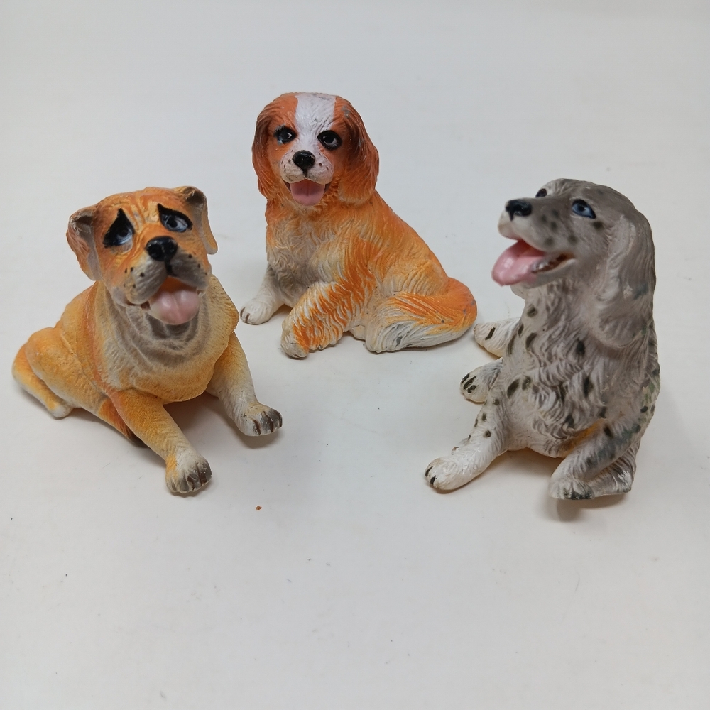 Vintage 1988 New Ray Novelty Soft Rubber Dogs Bundle #408
